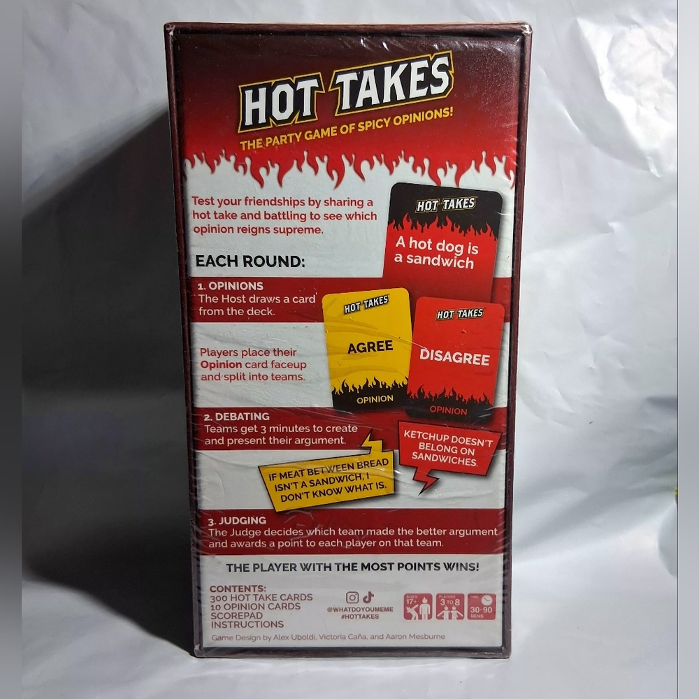 HOT TAKES The Party Game of Spicy Opinions Adult Party & Fun BRAND-NEW sealed - Picture 4 of 16
